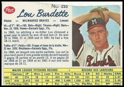 153 Lou Burdette